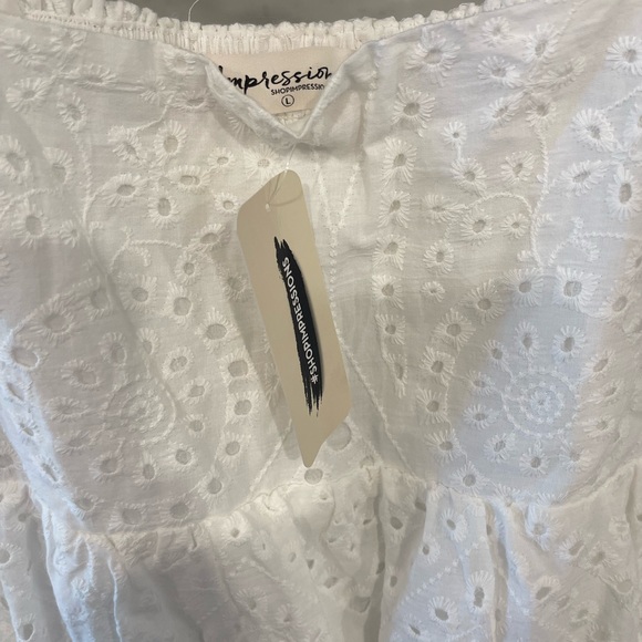 White Romper Dress - Picture 4 of 4